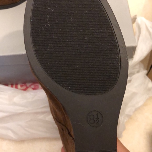 Brand new Suede Wegde Booties - Picture 3 of 5